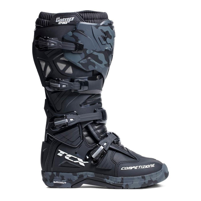 TCX COMP EVO 2 MICHELIN® BOOTS BLACK/CAMO Main Image