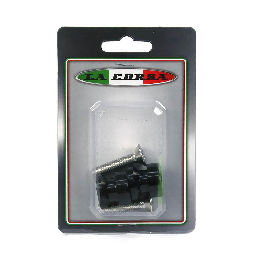 LA CORSA REAR STAND PICK UP KNOBS - BLACK - 8MM