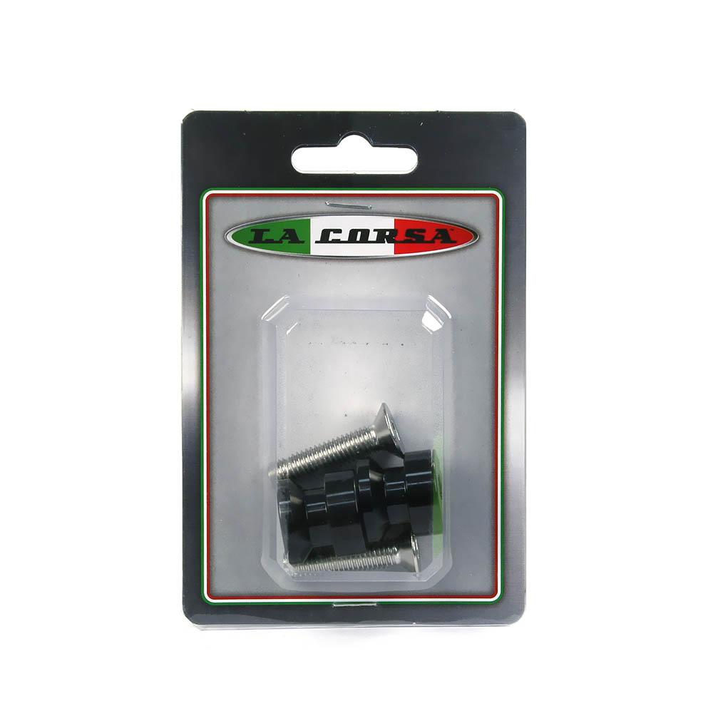 LA CORSA REAR STAND PICK UP KNOBS - BLACK - 10MM