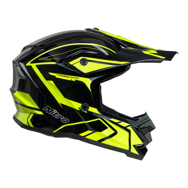 NITRO MX710 YOUTH SHARD II FLURO YELLOW/BLACK Hover Image