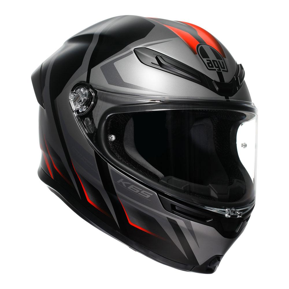AGV K6 S - KARVE BLACK/GREY/RED
