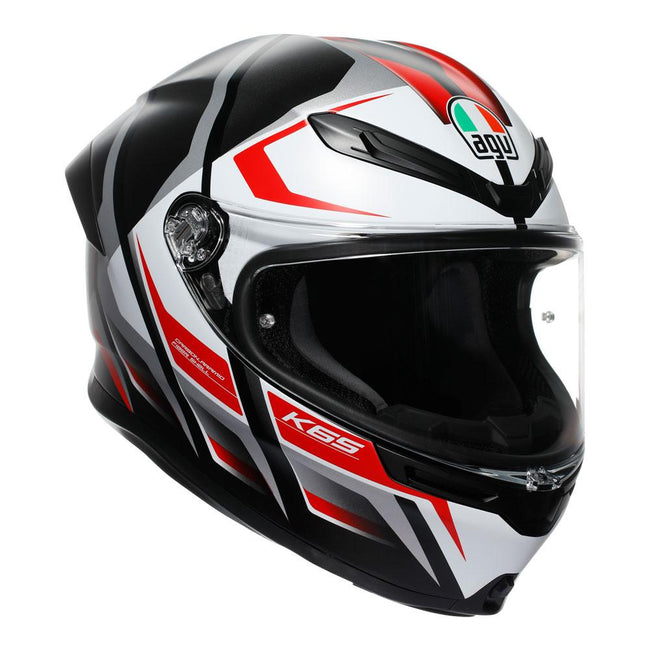 AGV K6 S - KARVE BLACK/WHITE/RED Hover Image