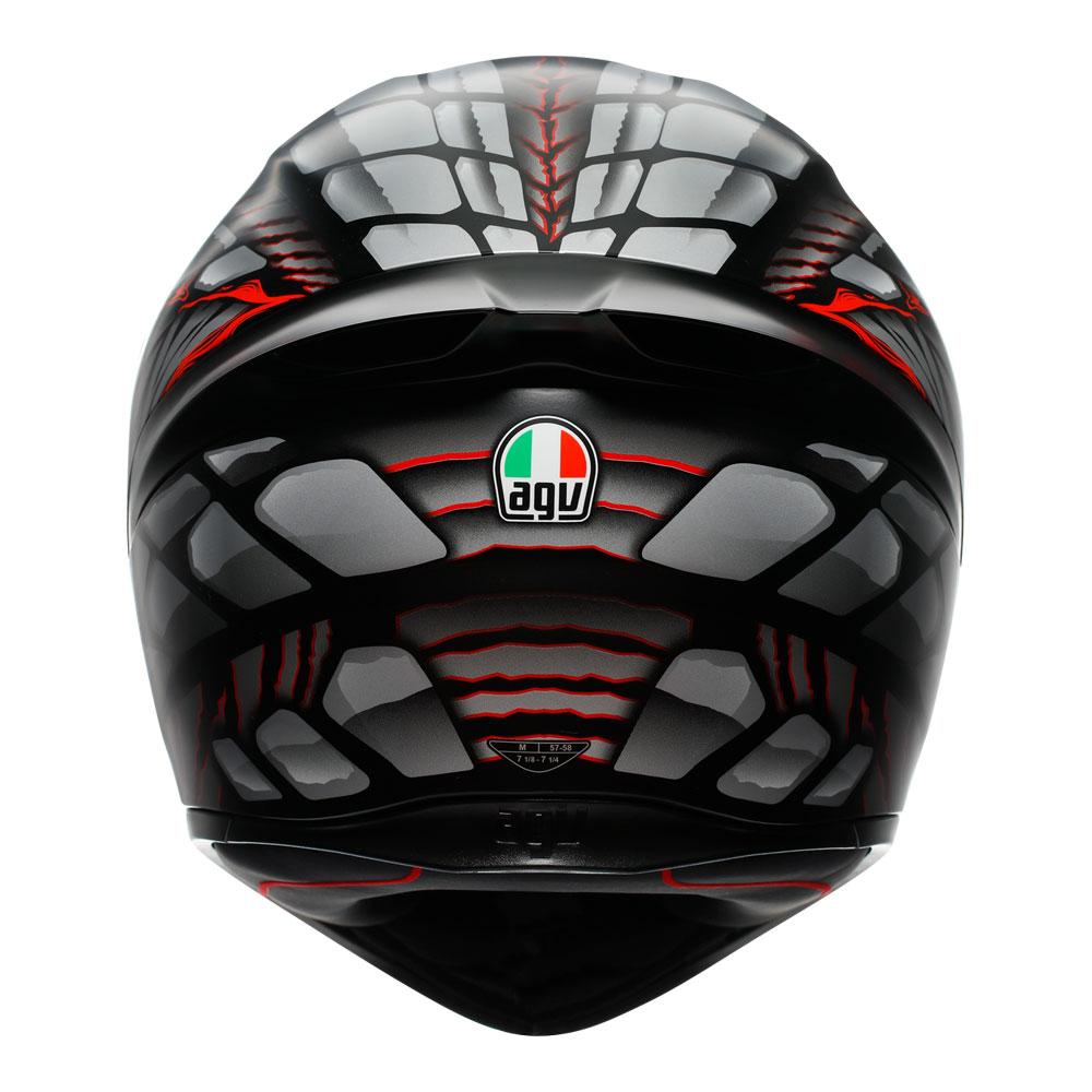 AGV K1 S - LYZARD BLACK/GREY/RED