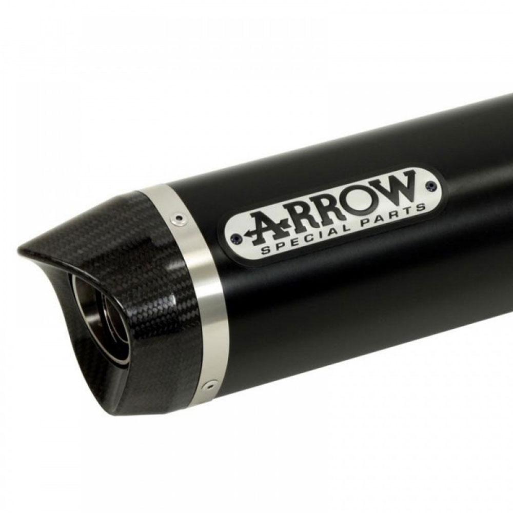ARROW 71914AKN Silencer - INDY RACE Aluminium Dark with Carbon End Cap