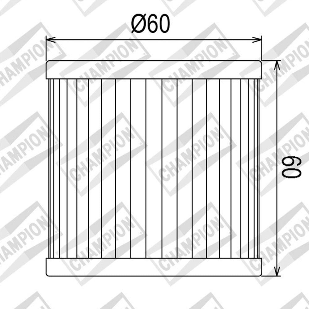 CHAMPION OIL FILTER ELEMENT - COF581 (681)