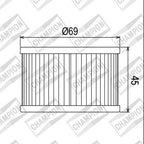 CHAMPION OIL FILTER ELEMENT - COF011 (111)