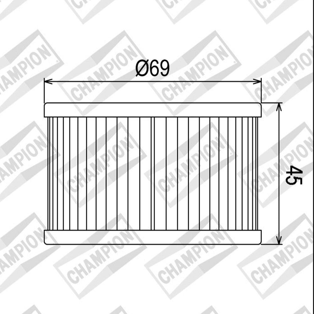 CHAMPION OIL FILTER ELEMENT - COF011 (111)