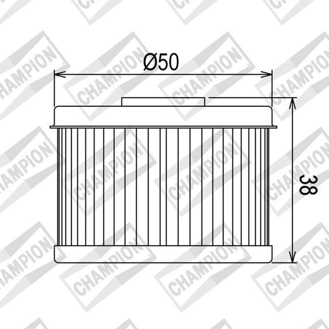 CHAMPION OIL FILTER ELEMENT - COF013 (112&113) Main Image