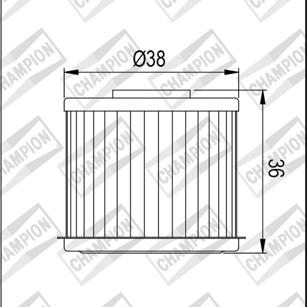 CHAMPION OIL FILTER ELEMENT - COF017 (117)