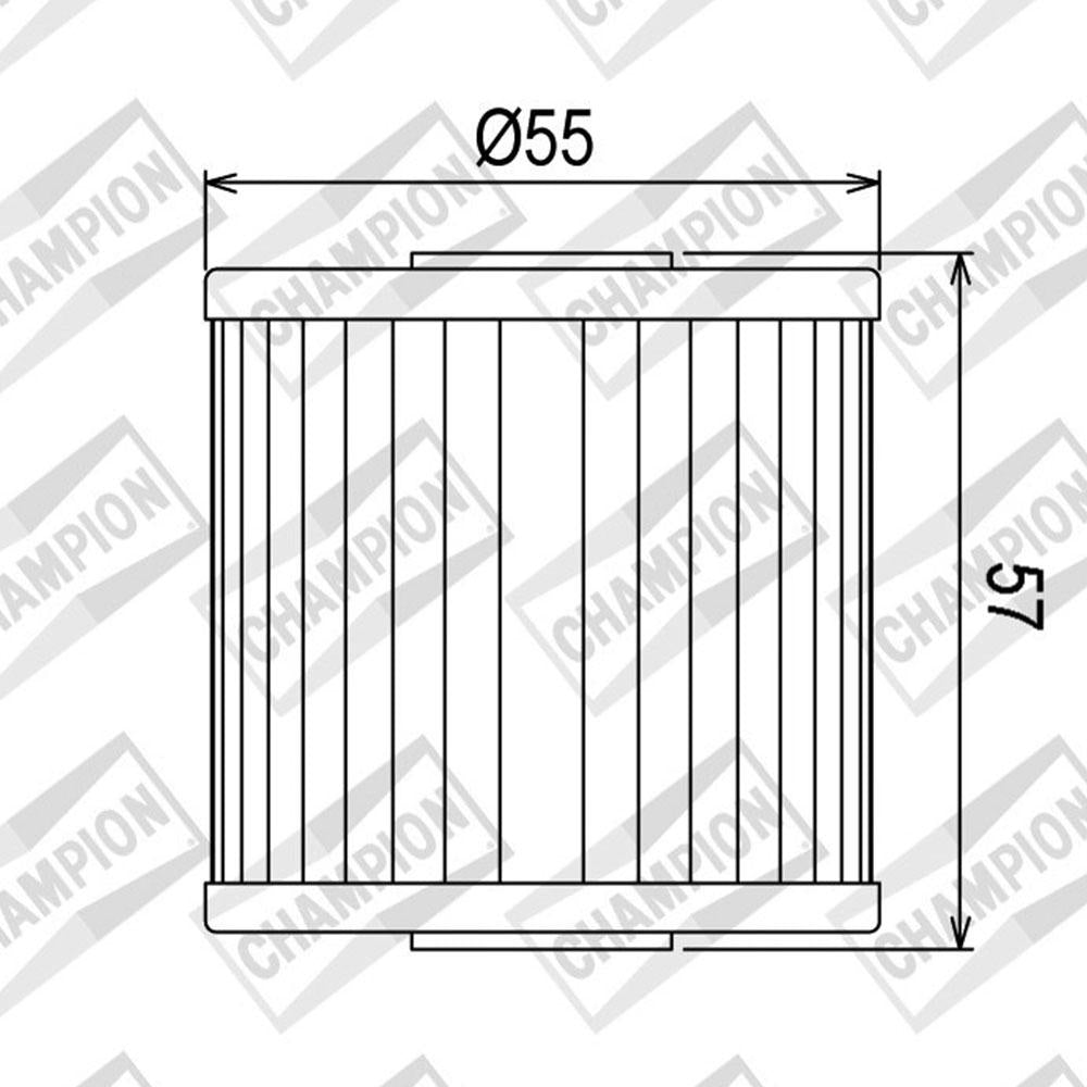 CHAMPION OIL FILTER ELEMENT - COF023 (123)