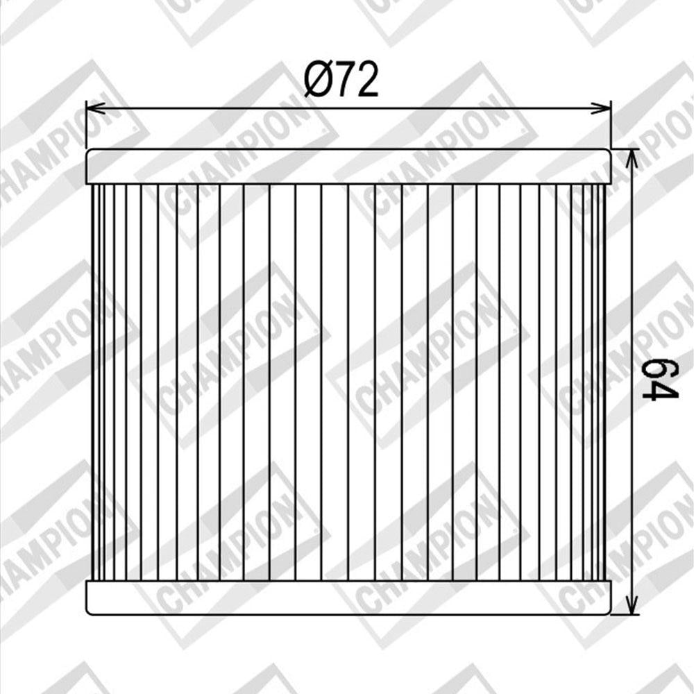 CHAMPION OIL FILTER ELEMENT - COF033 (133)