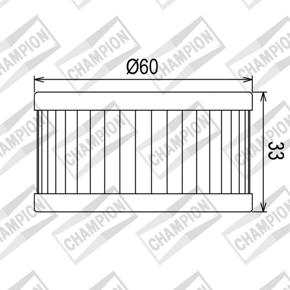 CHAMPION OIL FILTER ELEMENT - COF036 (136)