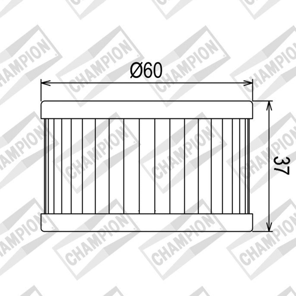 CHAMPION OIL FILTER ELEMENT - COF037 (137)