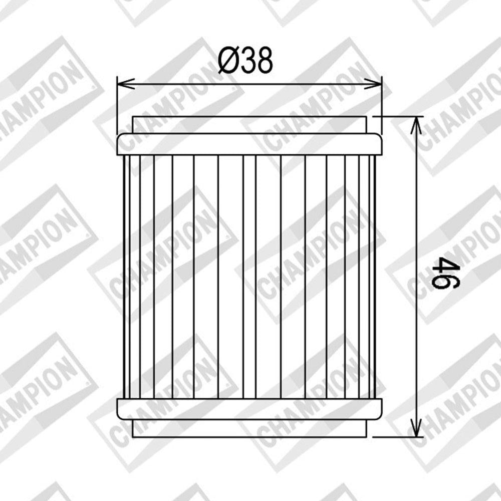 CHAMPION OIL FILTER ELEMENT - COF040 (140)