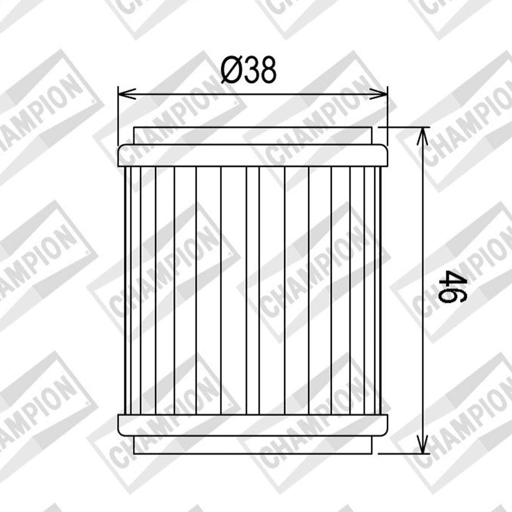 CHAMPION OIL FILTER ELEMENT - COF041 (141)