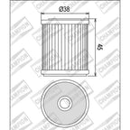 CHAMPION OIL FILTER ELEMENT - COF042 (142)