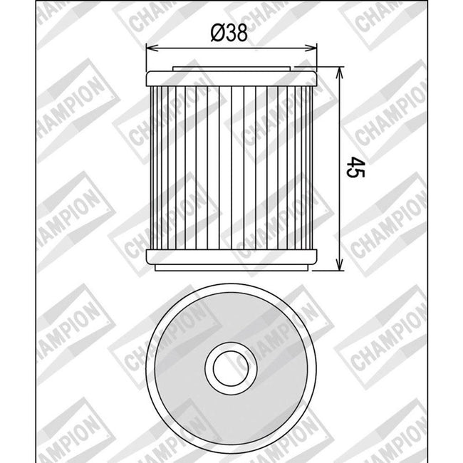 CHAMPION OIL FILTER ELEMENT - COF042 (142) Main Image