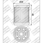 CHAMPION OIL FILTER ELEMENT - COF043 (143)
