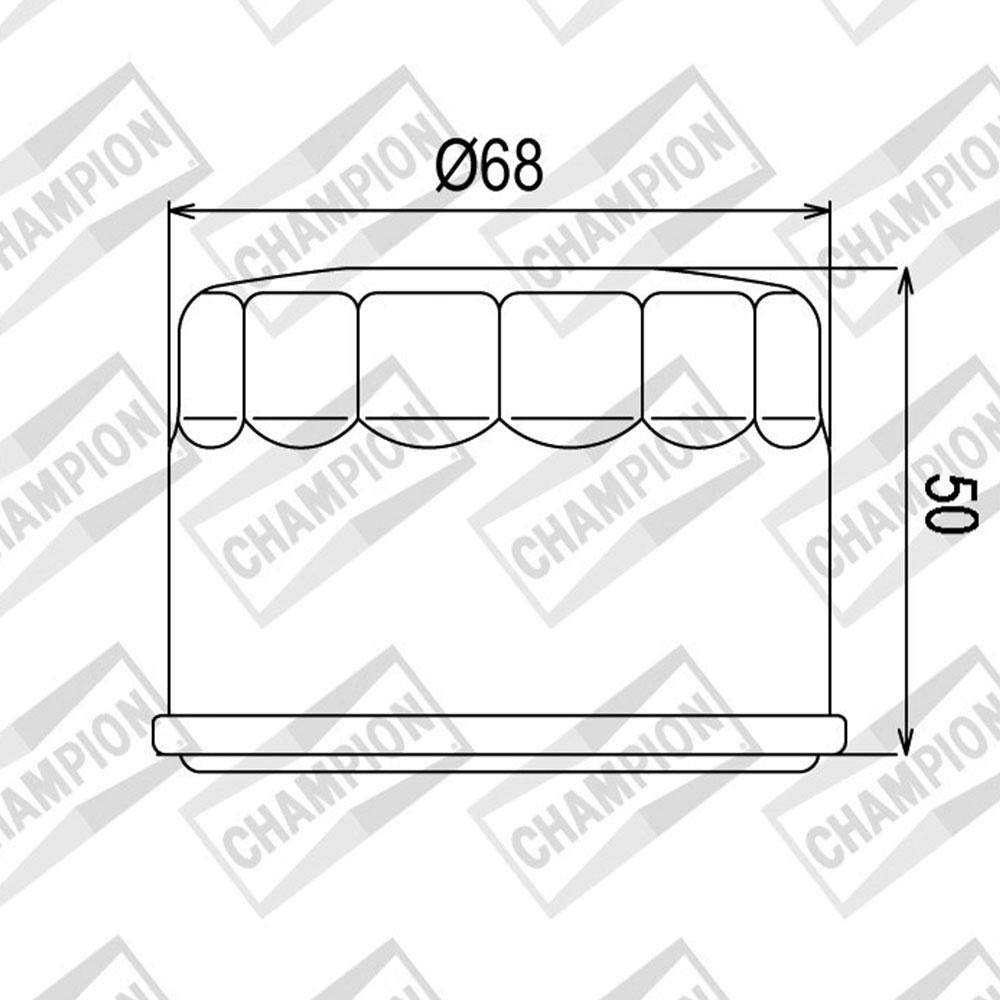 CHAMPION OIL FILTER ELEMENT - COF047 (147)