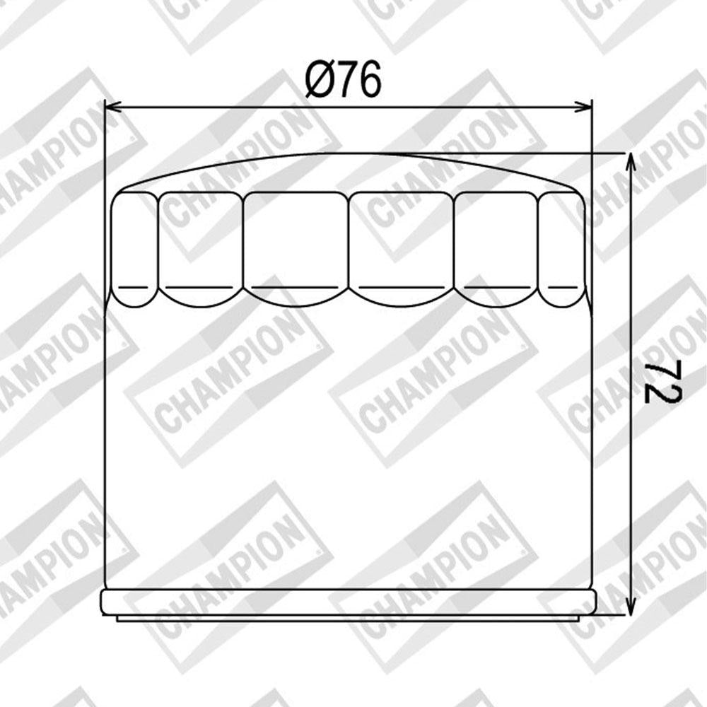 CHAMPION OIL FILTER ELEMENT - COF053 (153)