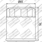 CHAMPION OIL FILTER ELEMENT - COF056 (156)