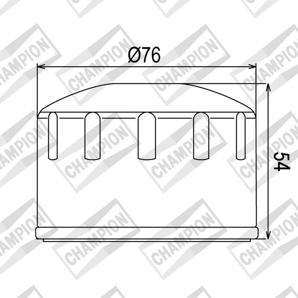 CHAMPION OIL FILTER ELEMENT - COF064 (164)