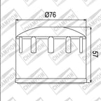 CHAMPION OIL FILTER ELEMENT - COF065 (165)