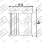 CHAMPION OIL FILTER ELEMENT - COF068 (168)