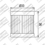 CHAMPION OIL FILTER ELEMENT - COF081 (181)