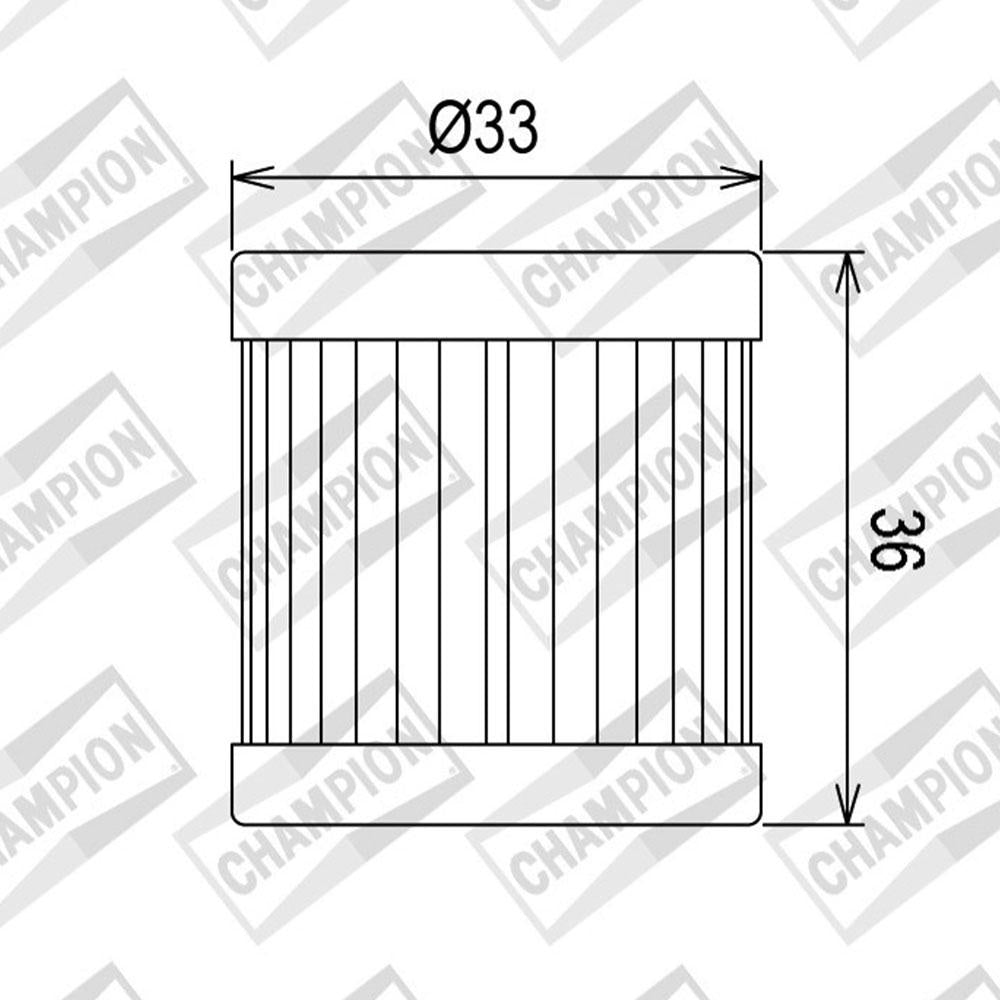 CHAMPION OIL FILTER ELEMENT - COF081 (181)