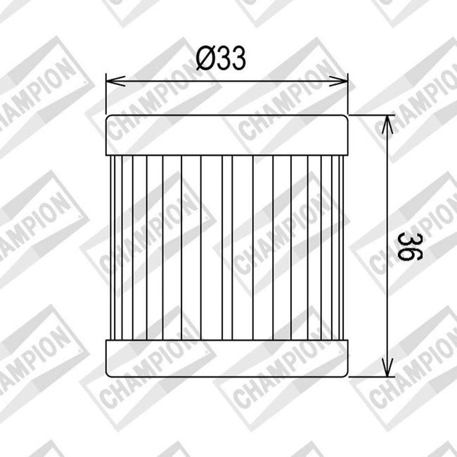 CHAMPION OIL FILTER ELEMENT - COF081 (181) Main Image