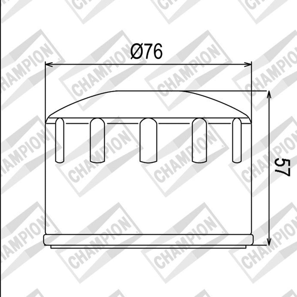 CHAMPION OIL FILTER ELEMENT - COF084 (184)