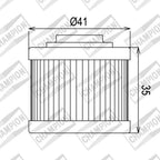 CHAMPION OIL FILTER ELEMENT - COF086 (186)