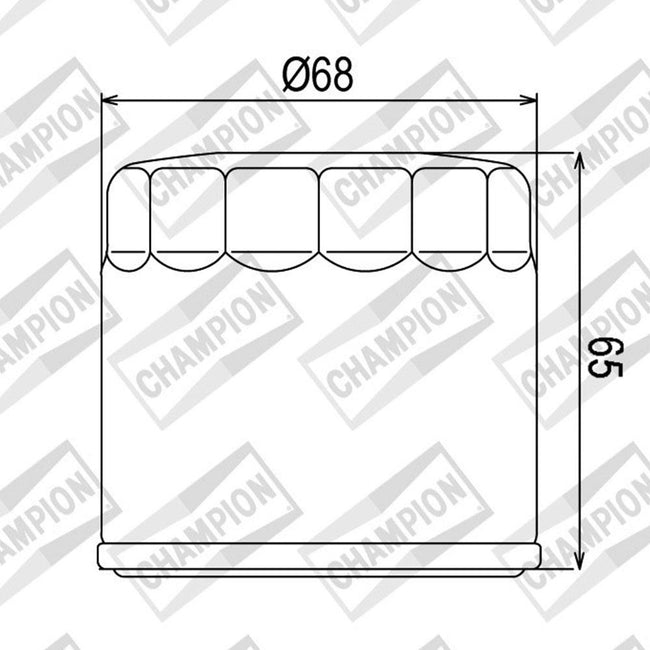 CHAMPION OIL FILTER ELEMENT - COF091 (191) Main Image