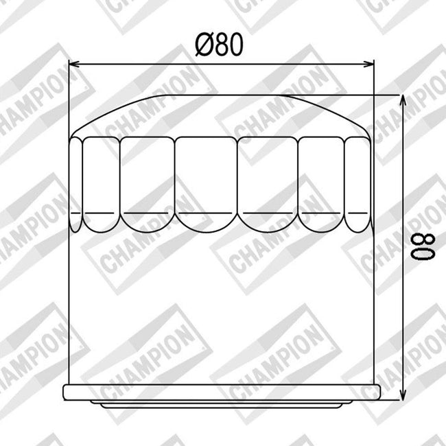 CHAMPION OIL FILTER ELEMENT - COF102 (202) Main Image