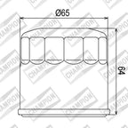 CHAMPION OIL FILTER ELEMENT - COF104 (204)