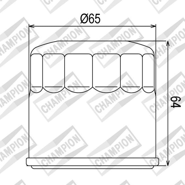 CHAMPION OIL FILTER ELEMENT - COF104 (204) Main Image