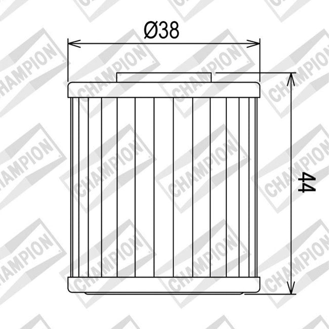 CHAMPION OIL FILTER ELEMENT - COF107 (207) Main Image