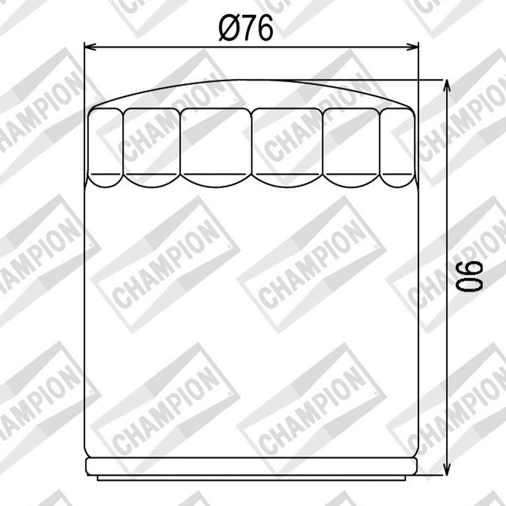 CHAMPION OIL FILTER ELEMENT - COF451 (551)