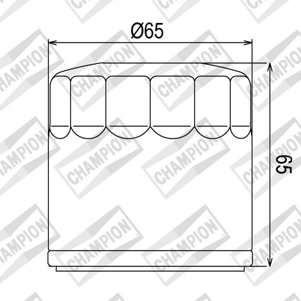 CHAMPION OIL FILTER ELEMENT - COF454 (554)