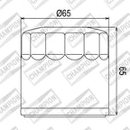 CHAMPION OIL FILTER ELEMENT - COF454 (554)