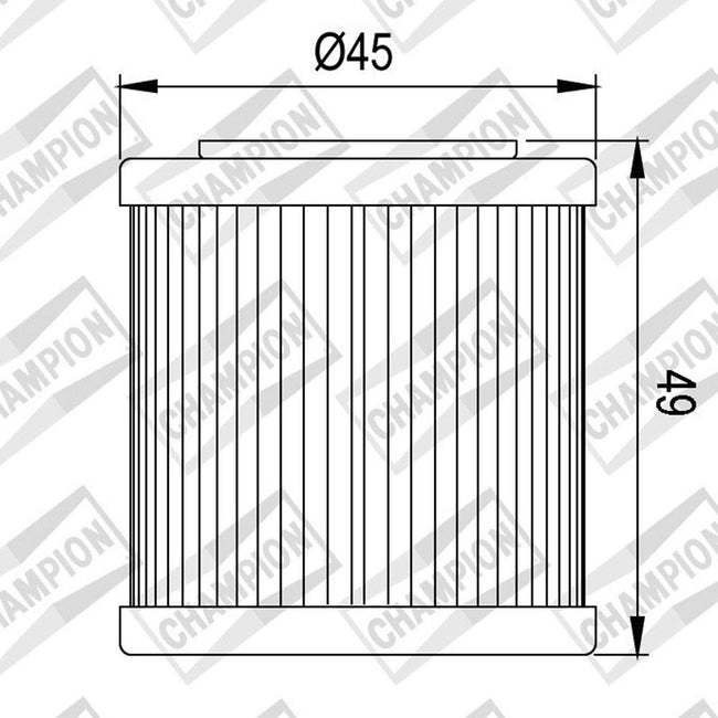 CHAMPION OIL FILTER ELEMENT - COF463 (563) Main Image