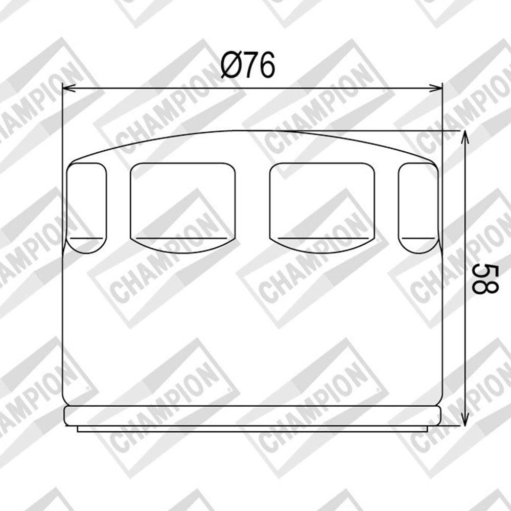 CHAMPION OIL FILTER ELEMENT - COF465 (565)