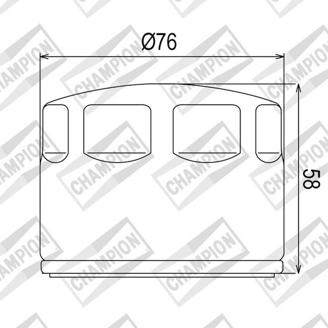 CHAMPION OIL FILTER ELEMENT - COF465 (565) Main Image
