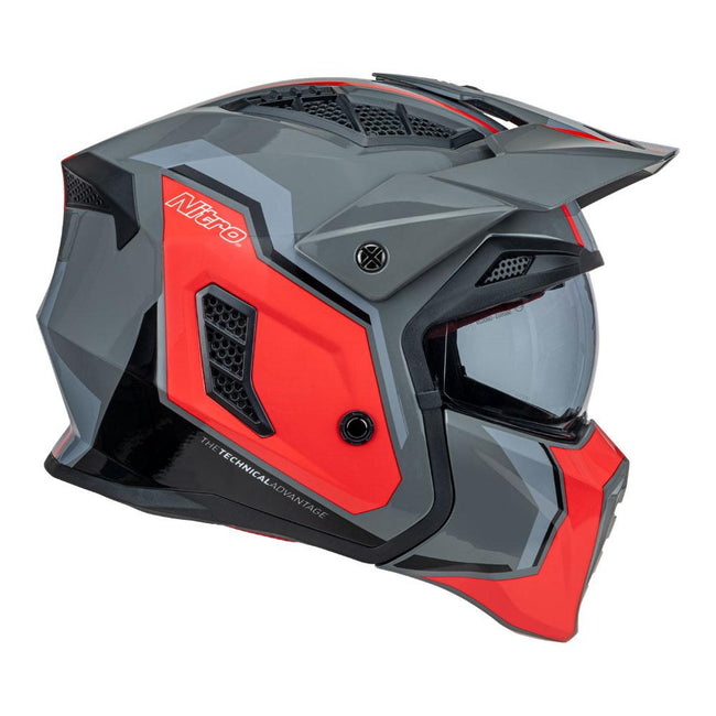 NITRO NZ302 FIGHTER GREY/ORANGE Hover Image