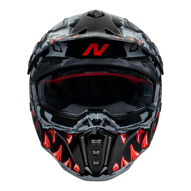 NITRO NZ302 TOXIC GREY/RED Main Image