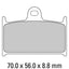 FERODO Disc Pad Set - FDB557 P Platinum Non Sintered Compound