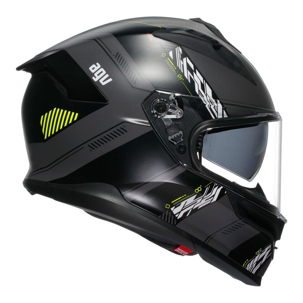 AGV K7 - KYBER MATT GREY/YELLOW FLUO