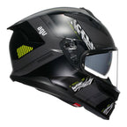 AGV K7 - KYBER MATT GREY/YELLOW FLUO