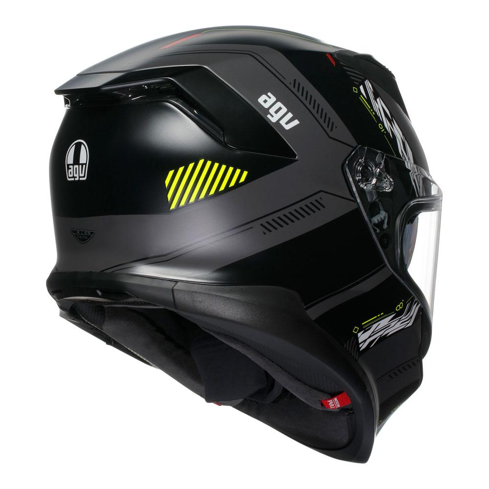 AGV K7 - KYBER MATT GREY/YELLOW FLUO